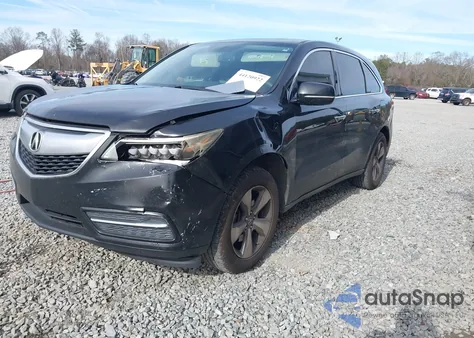 2015 Acura Mdx from USA, damaged, VIN 5FRYD3H26FB013553